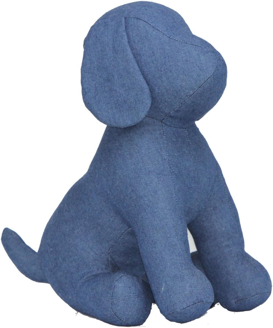 Cleo Blue Denim Dog Mannequin, Sitting