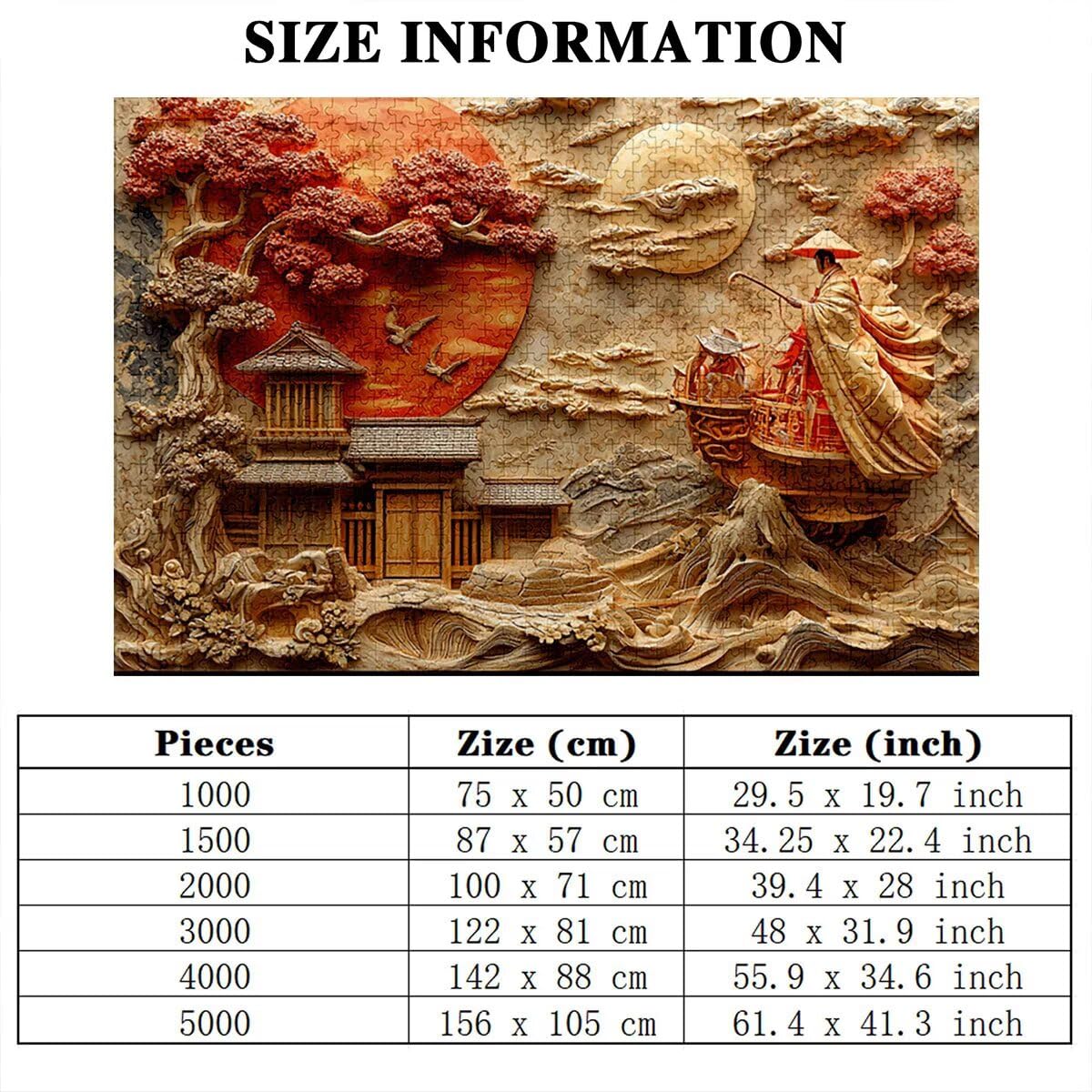 Puzzle 5000 elementów, retro, krajobraz, 5000 elementów, drewniane puzzle dla dorosłych, trudna łamigłówka, gra logiczna dla całej rodziny, drewniane puzzle do dekoracji salonu, prezentów, Z-92