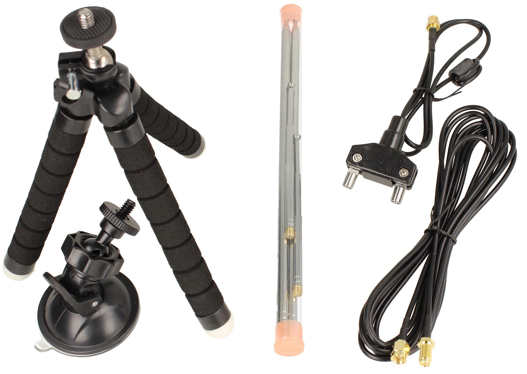 Kit d'antenne multi-usages Dipôle pour VHF UHF FM jusqu'à 1,5 GHz | SDR | DAB/DAB+ Radio FM | CB | Radio amateur, etc.