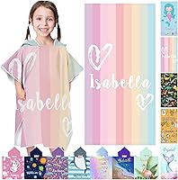 Vista 13 de Toallas de playa personalizadas para niños, toallas de playa personalizadas con nombres, regalos personalizados para niños pequeños, niñas