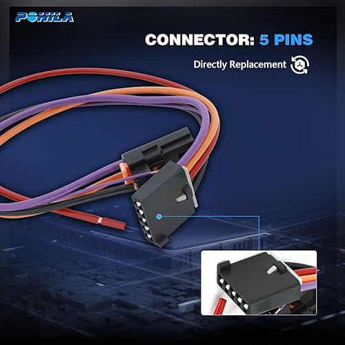 Miniatura 6 de POHILA Arnés de cableado de resistencia del motor del ventilador compatible con Chevy, GMC Silverado, Tahoe, Suburban, Sierra, Yukon XL - AC