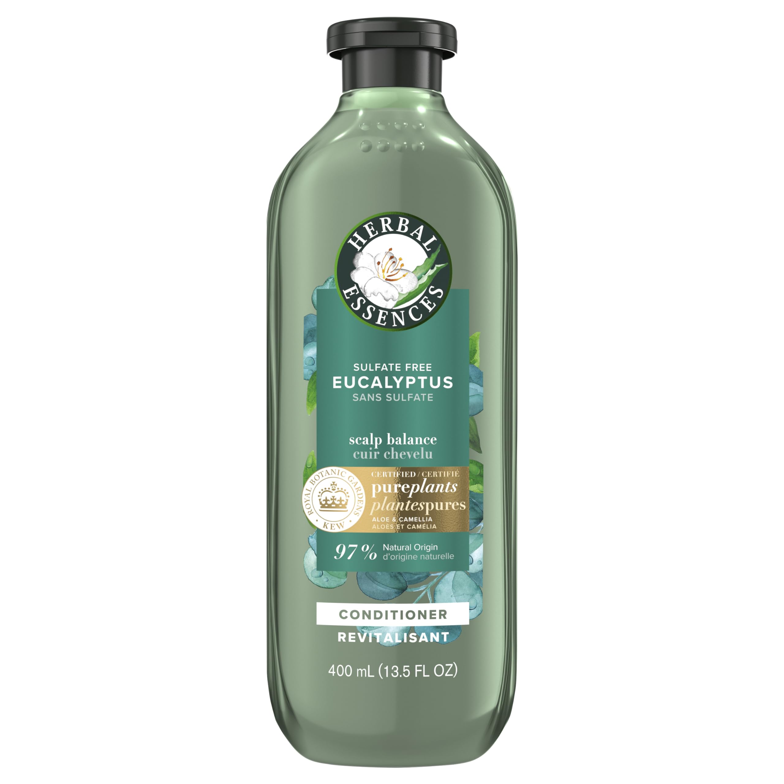 Herbal Essences Bio: Renew Potent Aloe + Eucalyptus Conditioner Scalp Balance, 13.5 Fl Oz, 5.523 Fl Oz
