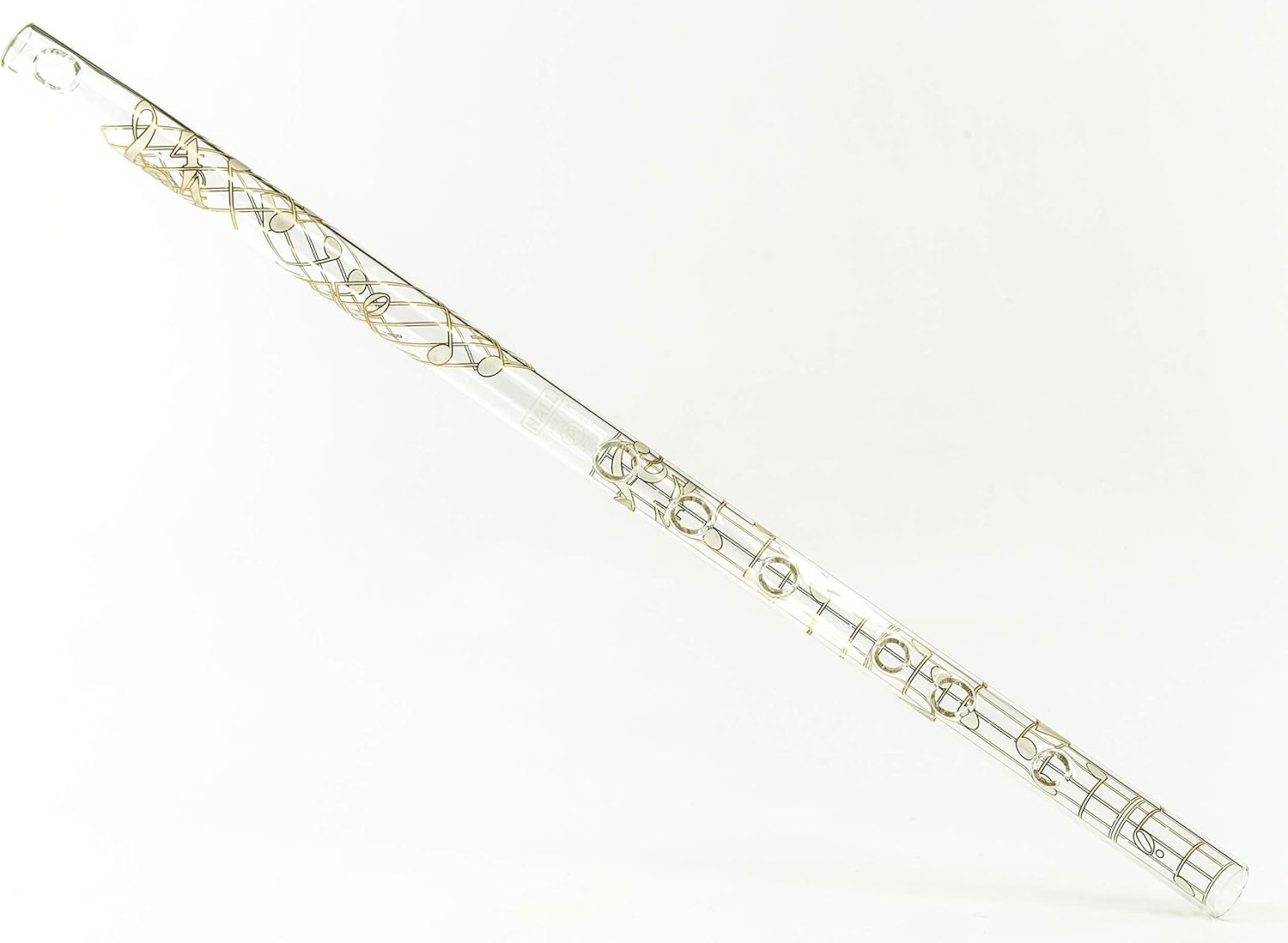 Hall Crystal Flute 11501 - Inline Glass Flute in A (White Lily)