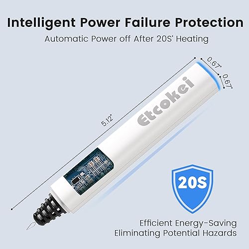 Miniatura 5 de Etcokei Quemador de hilo USB, herramienta Zap, exterminador de hilo recargable, bolígrafo de cautery, suministros de costura para hacer joyas de