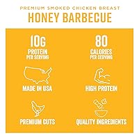 Vista 3 de Chef's Cut Real Chicken Honey Barbacoa Jerky, 2.5 onzas (paquete de 4)