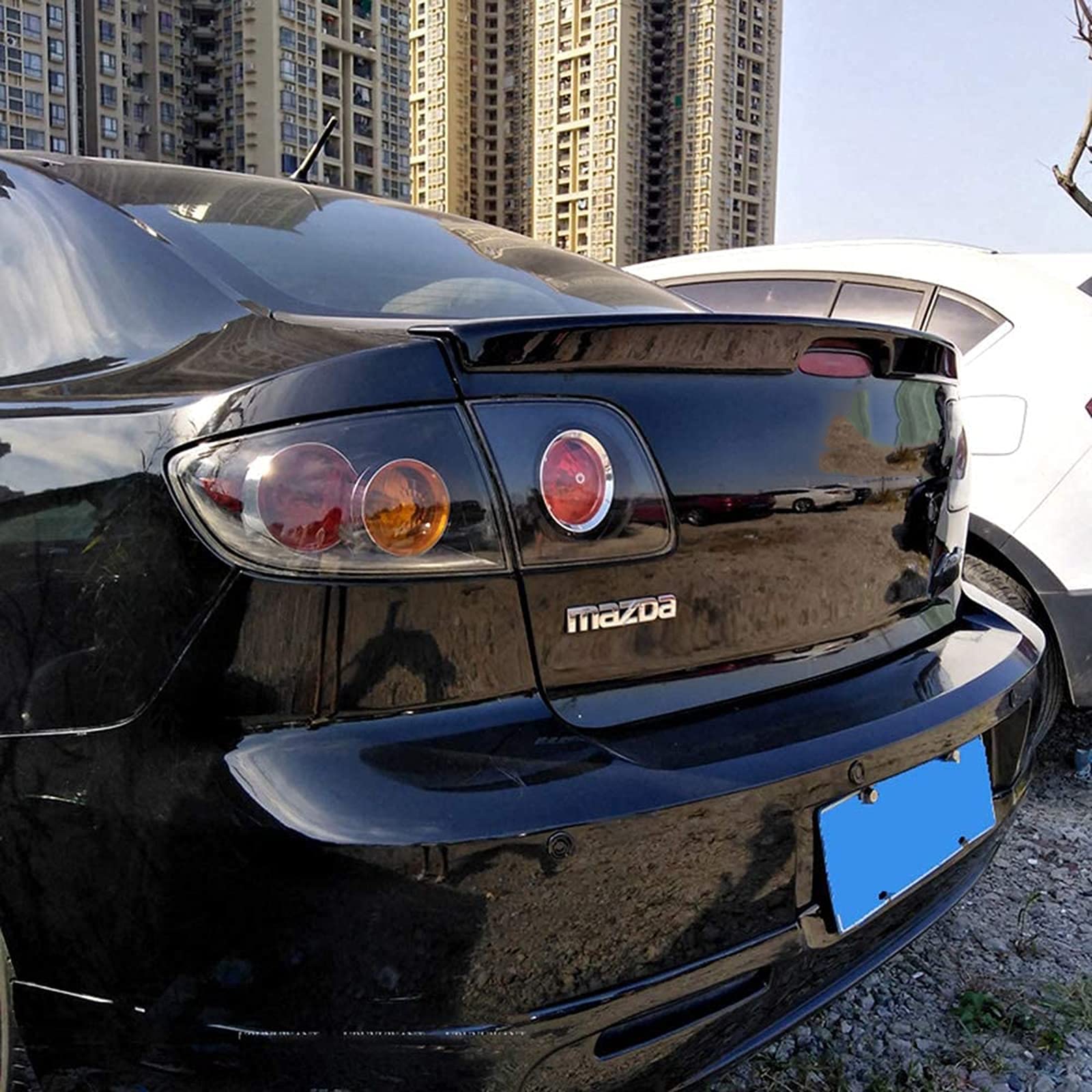 Amazon.co.jp: Lybh Absリアスポイラールーフスポイラーリアウイング