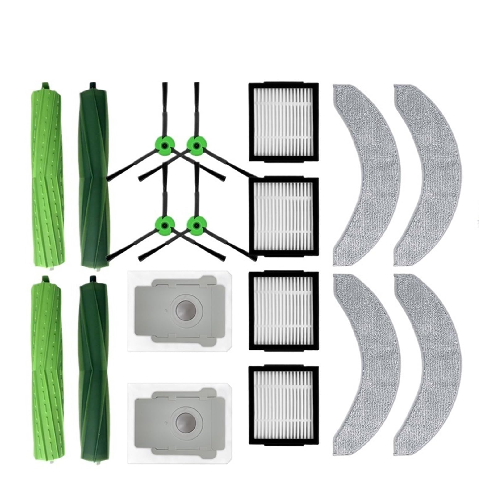 Compatibile Con IRobot Roomba Combo J7+, J7, J9+, 10 Max Accessori for Aspirapolvere Robot Sacchetto for La Polvere Rullo Spazzola Laterale Filtro Hepa Panni for Mop(015)