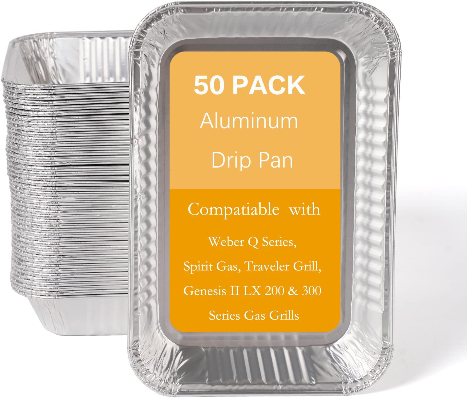 50 Pack 6415 Drip Pan Liners Compatiable with er Q