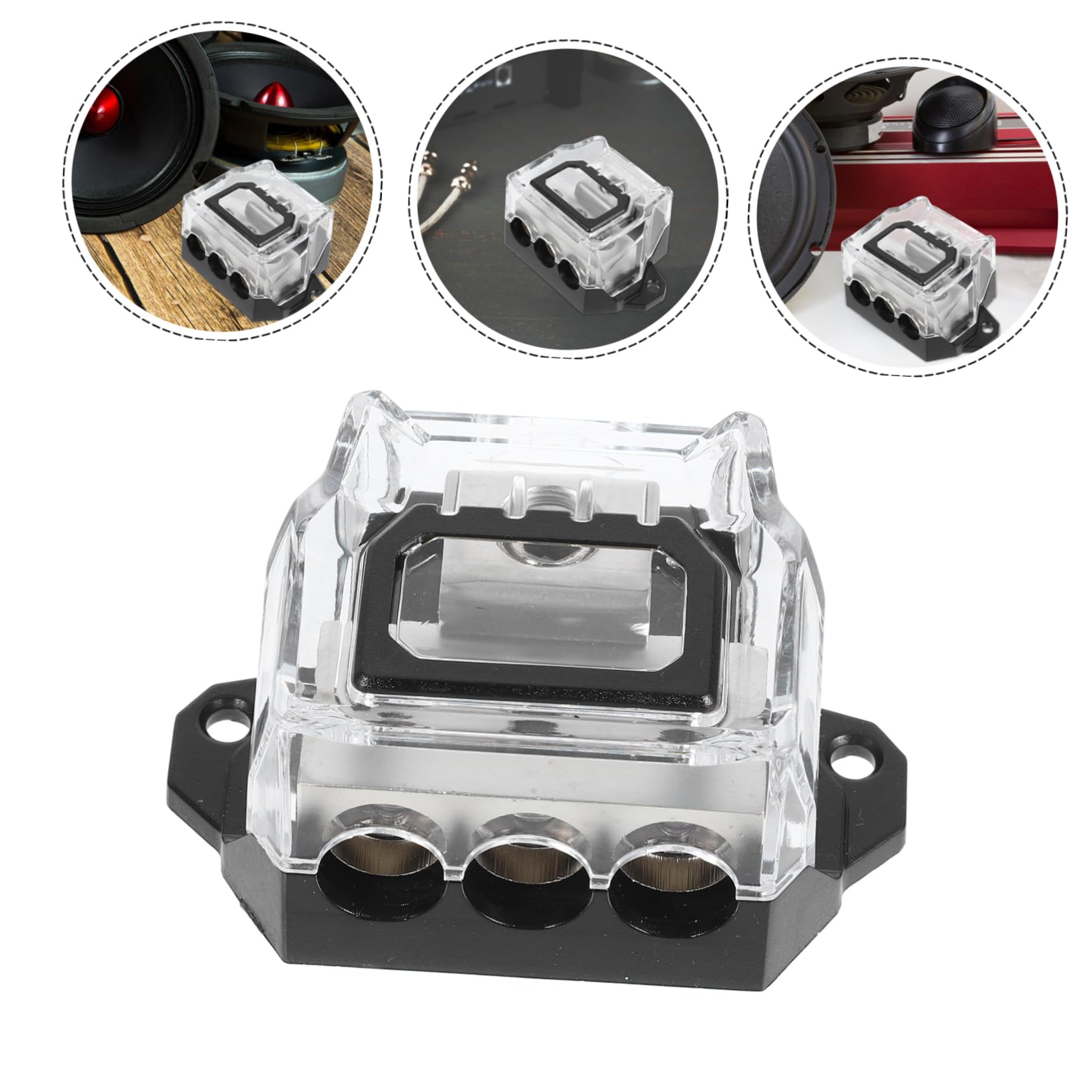 ULTECHNOVO 3 Stücke Sicherung Auto Sicherung Block Auto Audio Verteilung Block Marine Grade Material