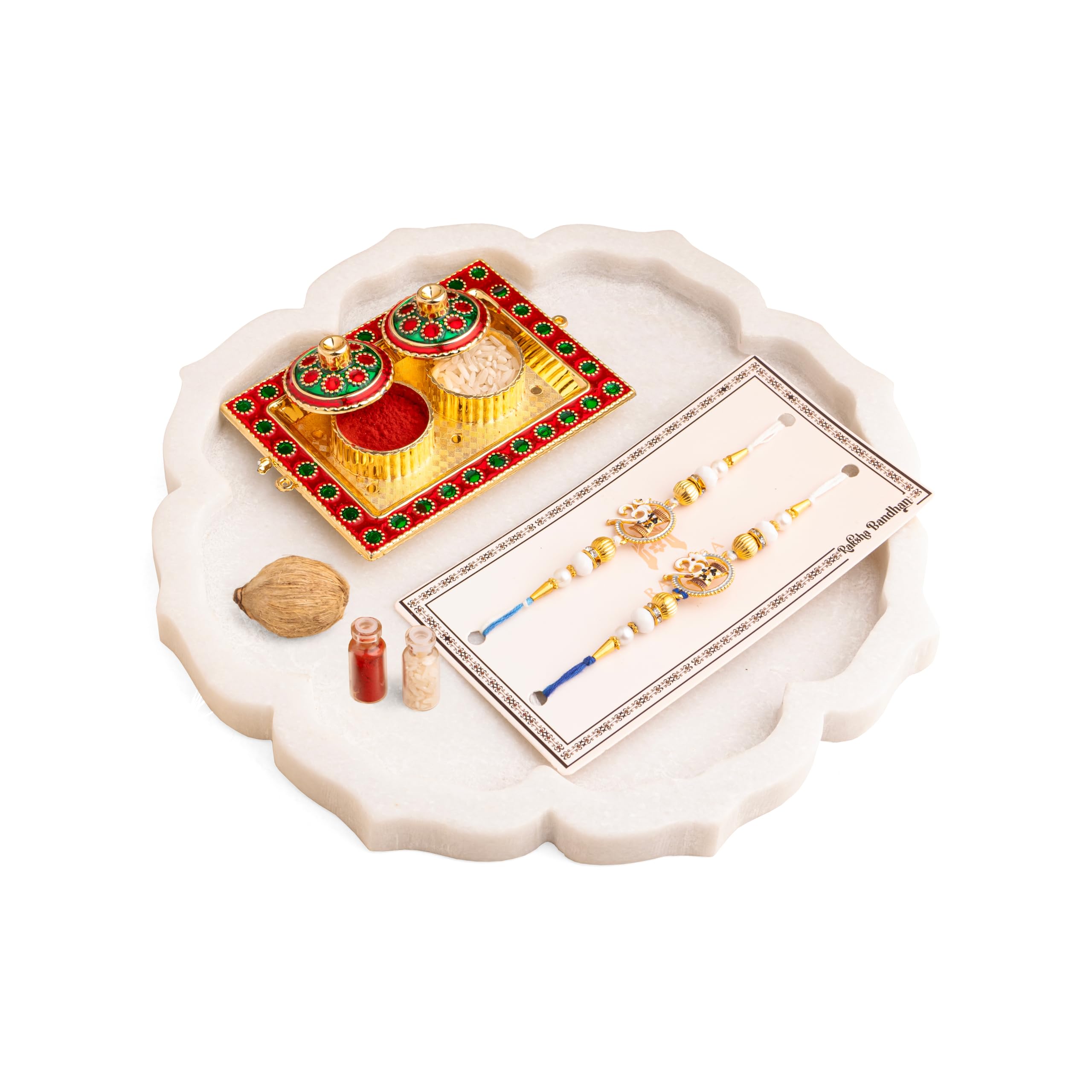 RAJNESA Premium Handmade Designer Rakhi for Brother, Bhaiya Adjustable Rakhi Set of 2 with Roli Chawal & Nariyal (B0D9QSWS2L) Amazon Price History, Amazon Price Tracker