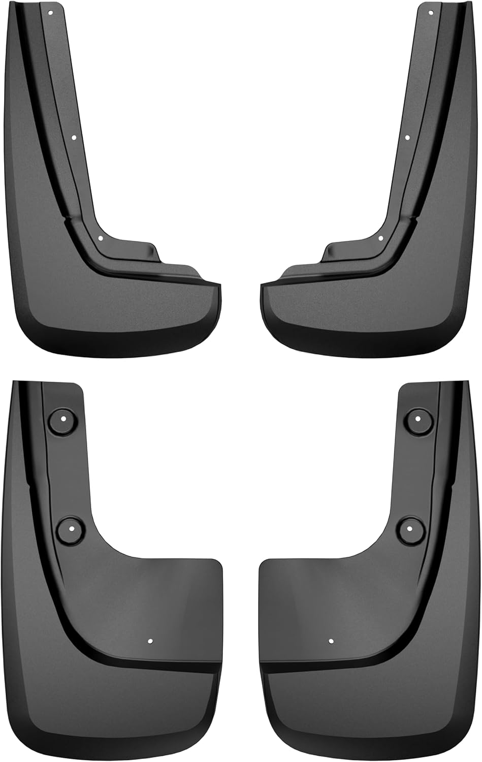 Husky Liners Custom Mud Guards | Fits 2022-2025 Jeep Grand Cherokee (Includes 4XE Models, Excludes WK & L Series) | Front & Rear Set, 4-pc Black - 58096