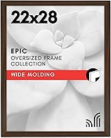 Vista 18 de Americanflat - Marco para cuadro de 16x20 con plexiglás pulido - Marcos anchos para cuadros fabricados en madera de ingeniería para exhibición