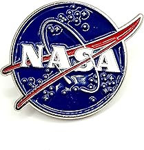 NASA Meatball Logo Metal Pin Badge Space Exploration Apollo Gemini Mercury USA