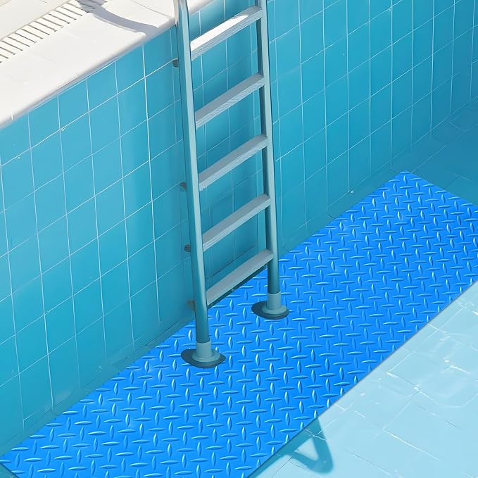 Alfombrilla antideslizante para escalera de piscina grande miniatura 7