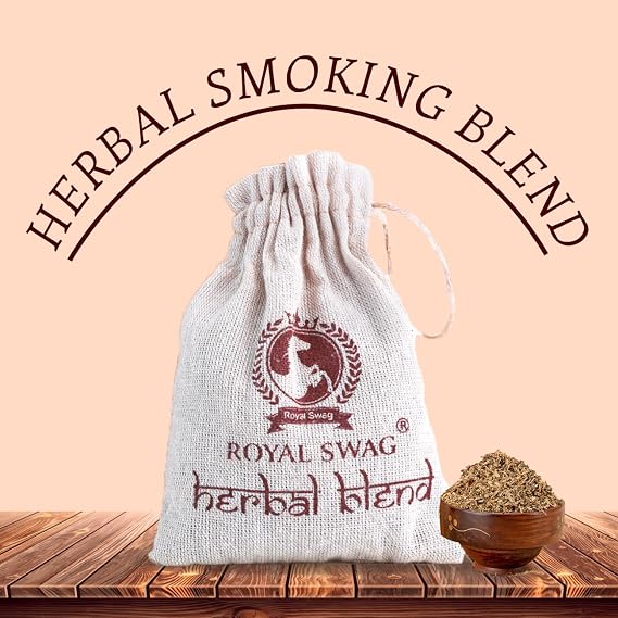 ROYAL SWAG Herbal 100% Tobacco Free & Nicotine Free Organic Mixture for Smoking 1 Pack (1 Oz/ 30G)