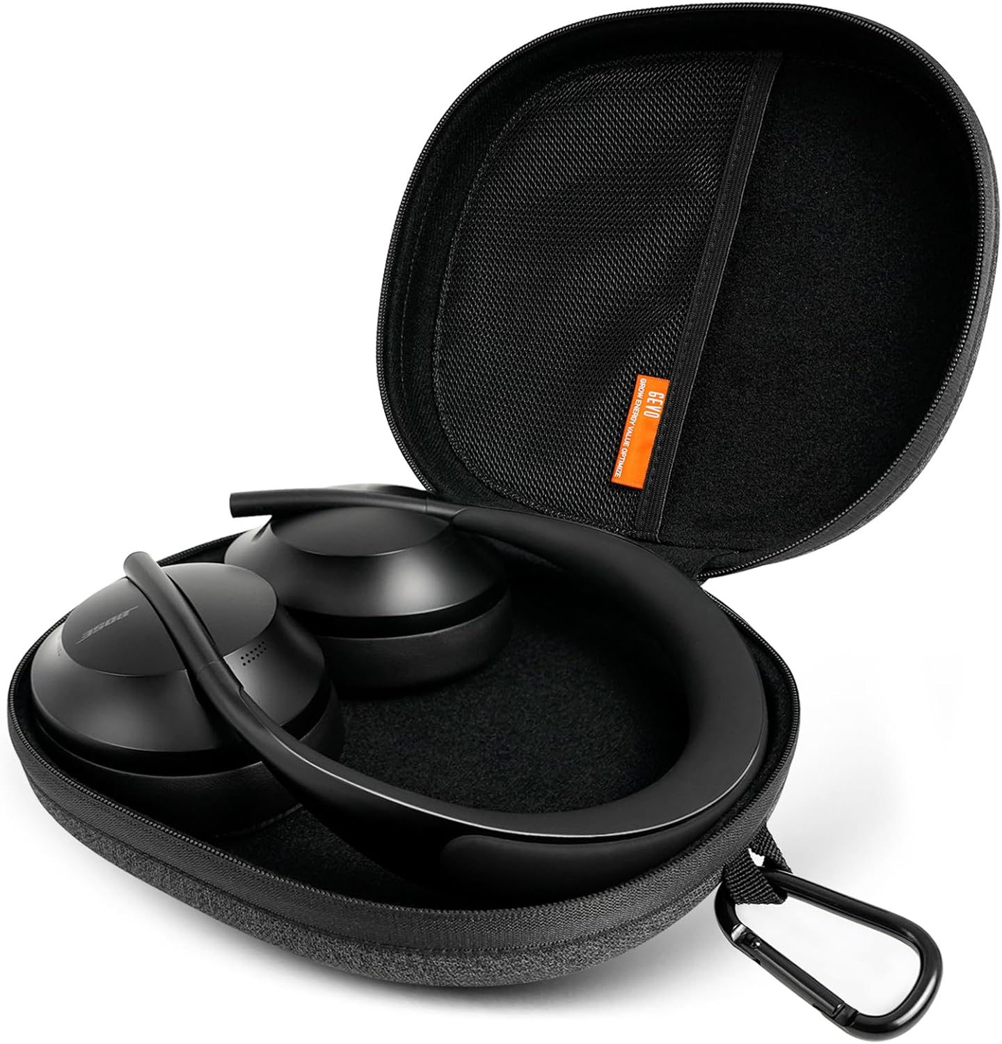 GEVO Headphones Case Compatible with Bose 700, QC35II, QC35, QC25, QC15, QCSE, QC3, QC2, AE2i, Around-Ear Case, Replacement Protective Hard Shell Travel Carrying Bag with Cable Storage (Dark Grey)