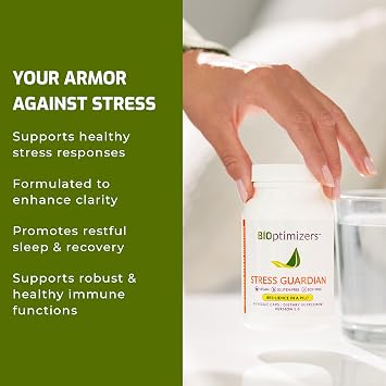 BIOptimizers Stress Guardian Stress Relief Capsule Rest Support Management - 90 Capsules