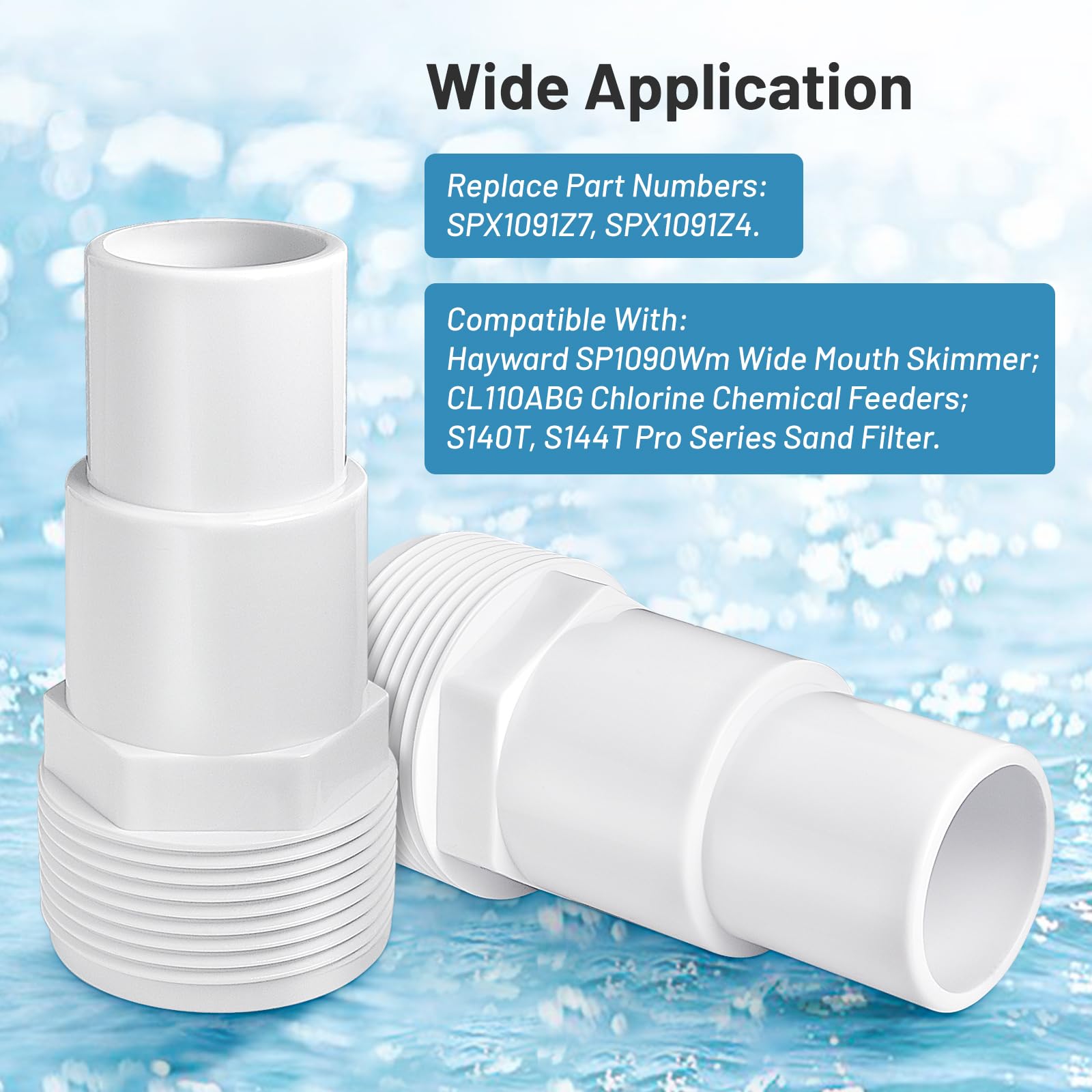 Universal-Poolschlauchadapter, 1,25" & 1,5" Kompatibel Mit Hayward Skimmer, Sandfilter S140T/S144T, SPX1091Z7/SPX1091Z4 Ersatz