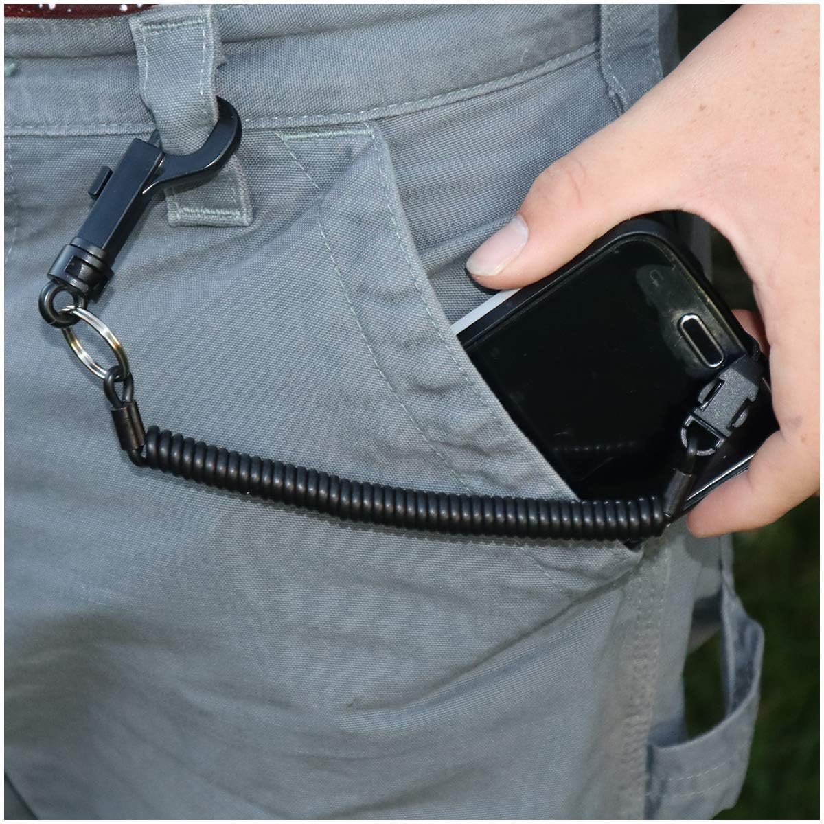 Frog’s Tung Tactical Military Grade Cable Safety Tether Compatable with iPhone, Galaxy, All Smartphones, Tablets and Mobile Devices