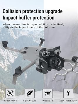 Gimbal Lens Bumper for DJI Mini 5 Pro, Anti-Collision Camera Lens protective case, Lightweight Protective Shockproof for DJI Mini 5 Pro Accessory (Black)