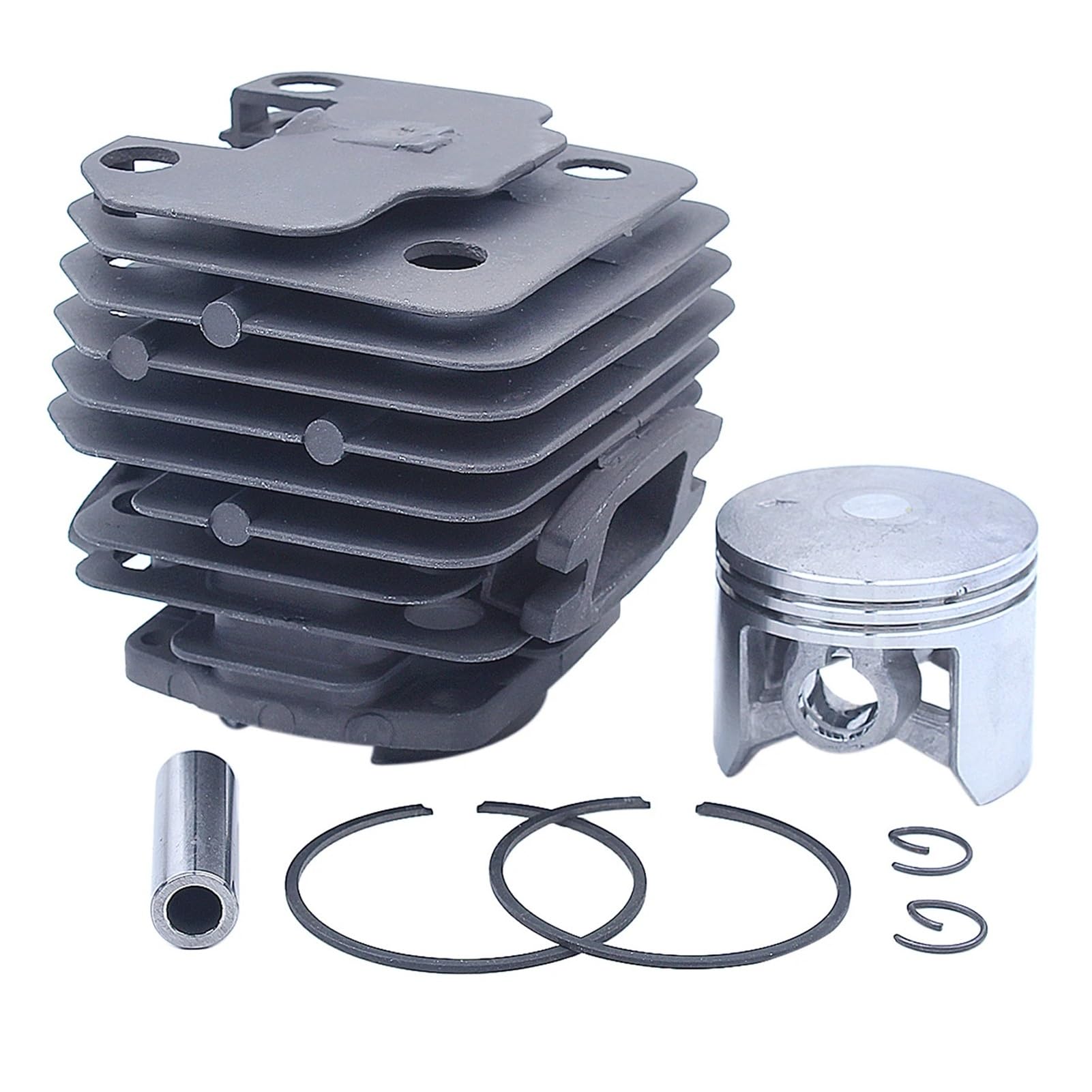 Kit de pistón de Cilindro de 45 mm y Juego de Juntas de carburador for Motosierra de Gasolina de 45 CC, 52 CC y 58 CC.