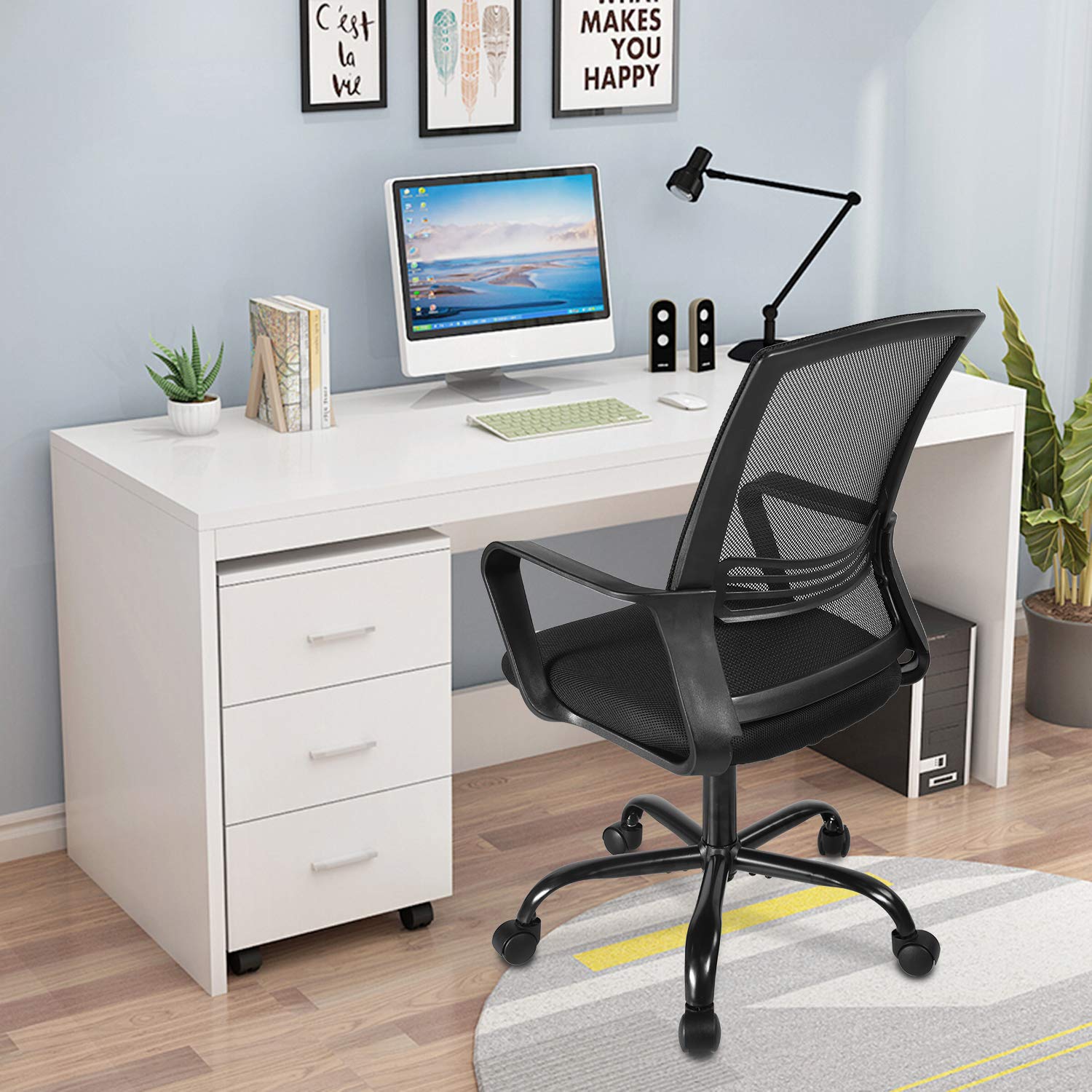 Sedia da ufficio Sedie da ufficio ergonomiche con braccioli ribaltabili