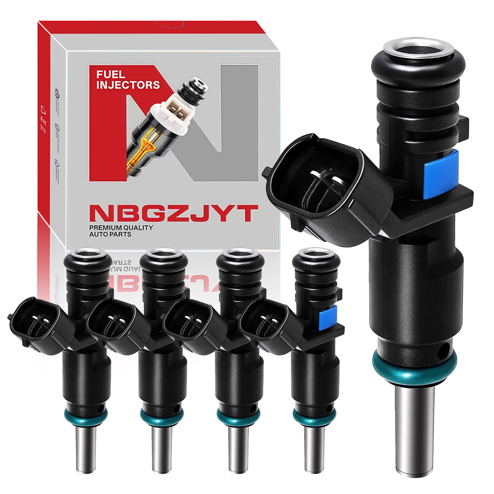 Photo 1 of NBGZJYT Fuel Injectors 07K906031C FJ1067 Compatible with Volkswagen Beetle 2008-2018 Golf 2010-2014 Jetta 2007-2017 Passat 2012-2014 Rabbit L5 2.5L Replace 85212237 800-2103N