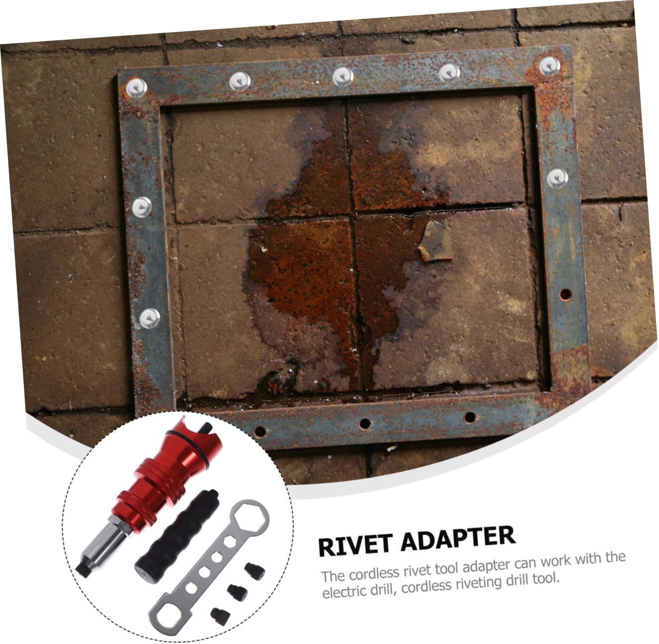 Electric Rivet Tool Adapter Set Cordless Riveting Tool Drill Automatic Rivet Nut Adapter for Heavy-Duty Riveting Projects