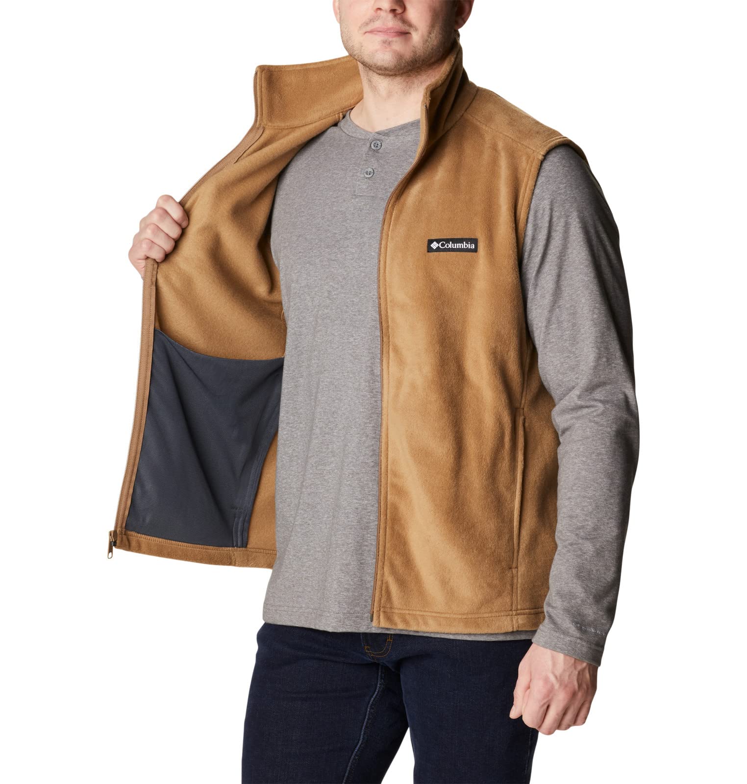 Columbia Steens Mountain Chaleco para hombre, Delta, XL