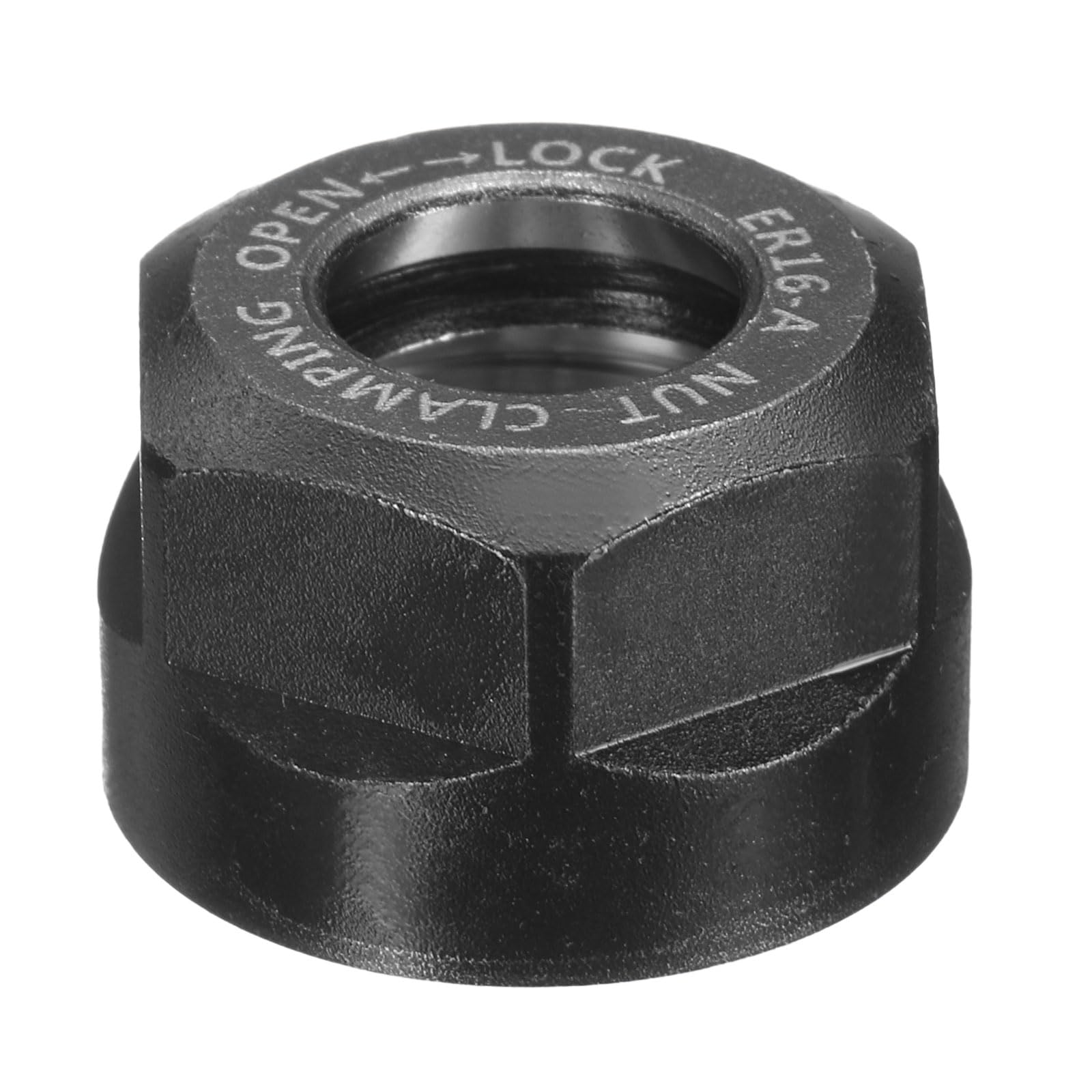 QUARKZMAN Dado Di Serraggio ER16-A(M22) Tipo Collet Con Fori Per Bilanciamento Dinamico Acciaio Lega 40Cr Per Mandrino Macchina CNC Tornito Fresatura Portautensili Nero