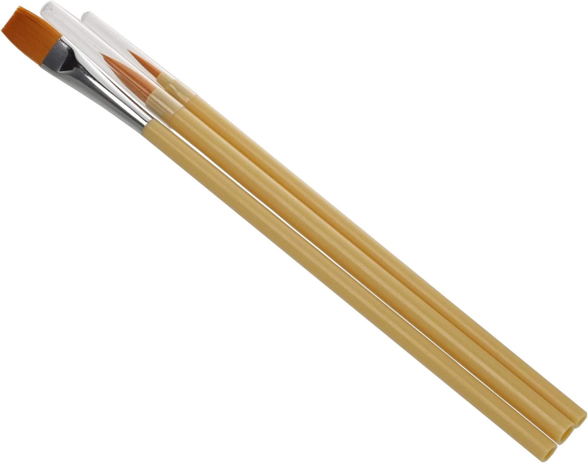 Namurataiseidou Design Brushes Fine Art Nylon Brush Set of 3 [Flat No. 3]