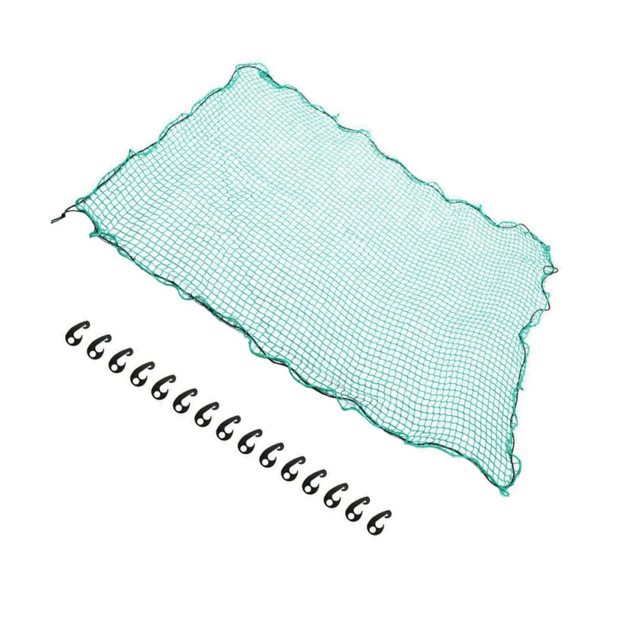 Levemolo Rete di Carico per Cassone Camion in Nylon Copertura Estensibile Cinghie Elastiche e 15 Ganci Rete Anticaduta per Pick-Up 2,5 * 3,5M Protegge da Intemperie