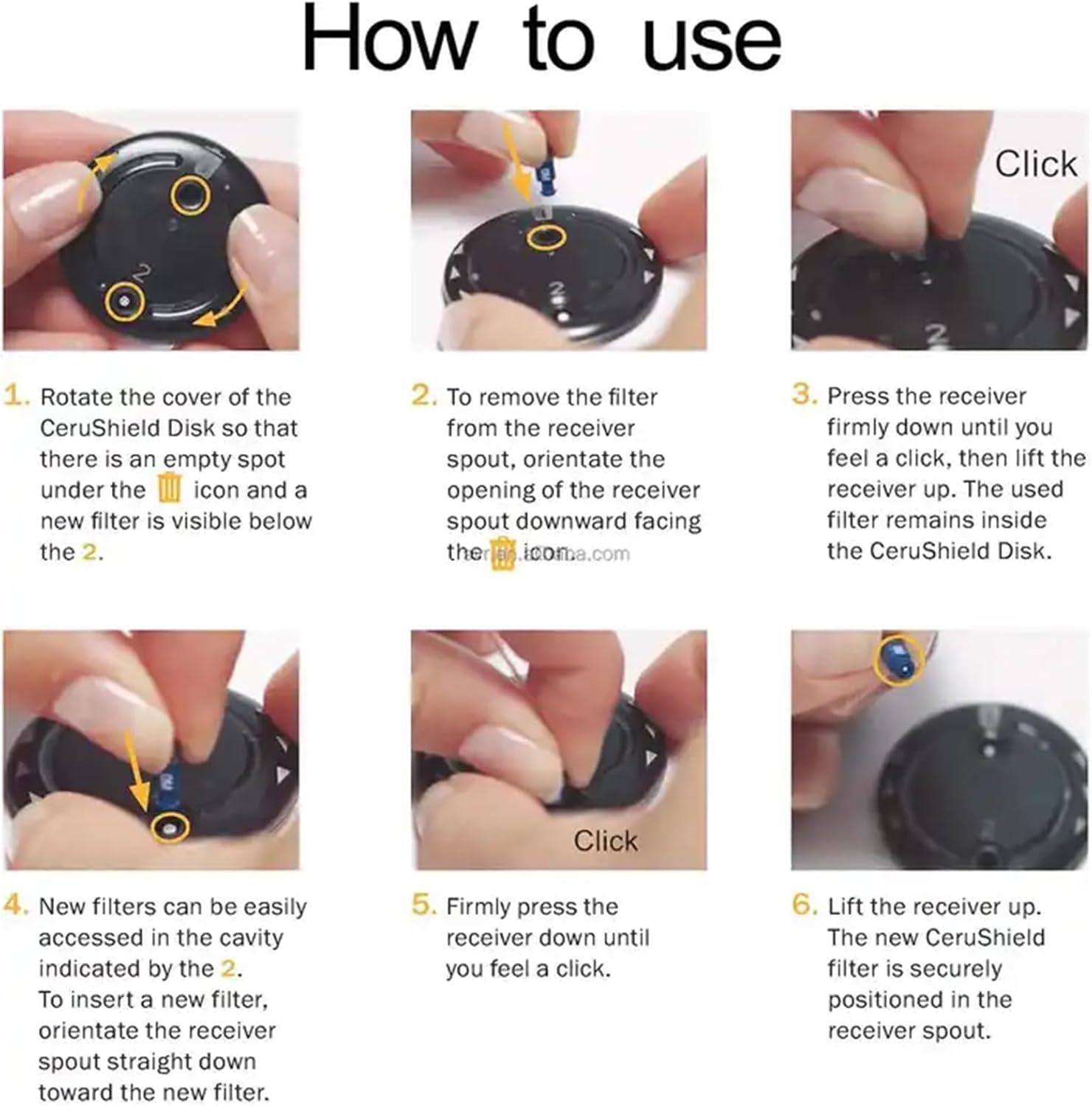 Genuine Phonak Hearing Aid Accessories Wax Filters - Improve Sound Performance, Cerushield Disk v2.0 098-0445,Replace Regularly for Optimal Quality 2pcs