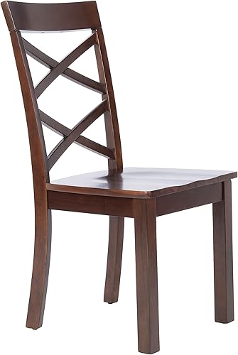 Miniatura 7 de Safavieh Home Collection Ainslee - Silla de comedor marrón de 18 pulgadas (juego de 2)
