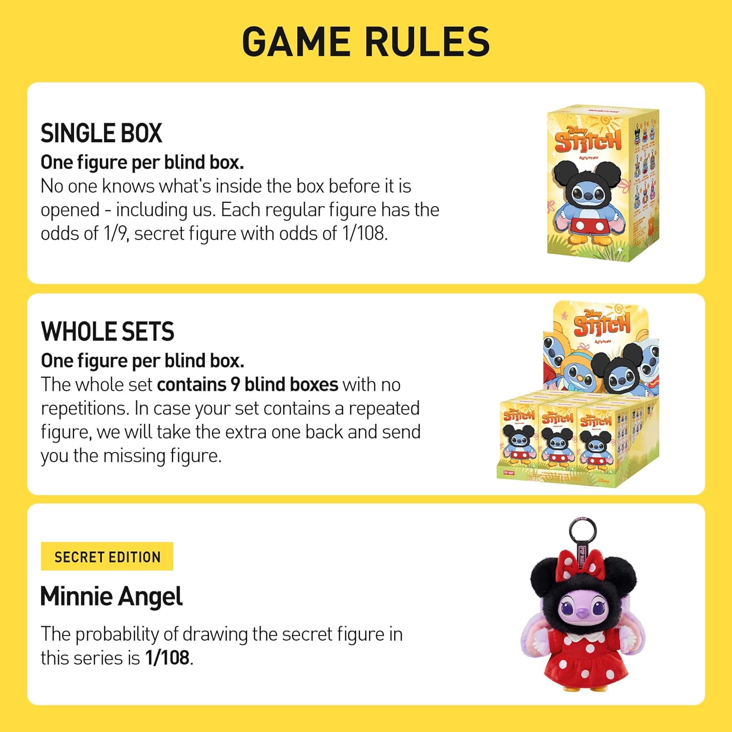 POP MART Stitch Adventure Series, Blind Box Keychain – Vinyl Plush, Bag Charm, Collectible Holiday Birthday for Kids Adults, Whole Set