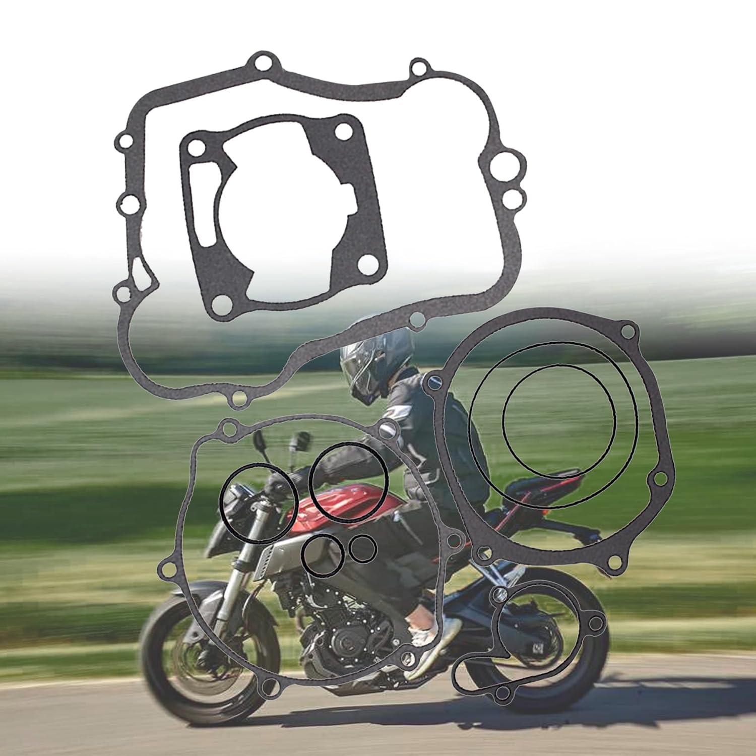 ALL-CARB Engine Gasket Kit Set Replacement for Yamaha YZ80 1993-2002 / YZ85 2002-2017