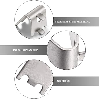 Hotop 8 Pieces 920158 Refrigerator Shelf Clips Freezer Rack Buckles