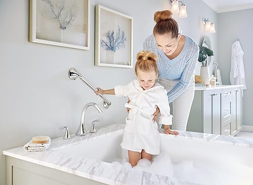 Miniatura 4 de Moen Eva T943, llave para bañera romano de arco alto y dos manijas, T943