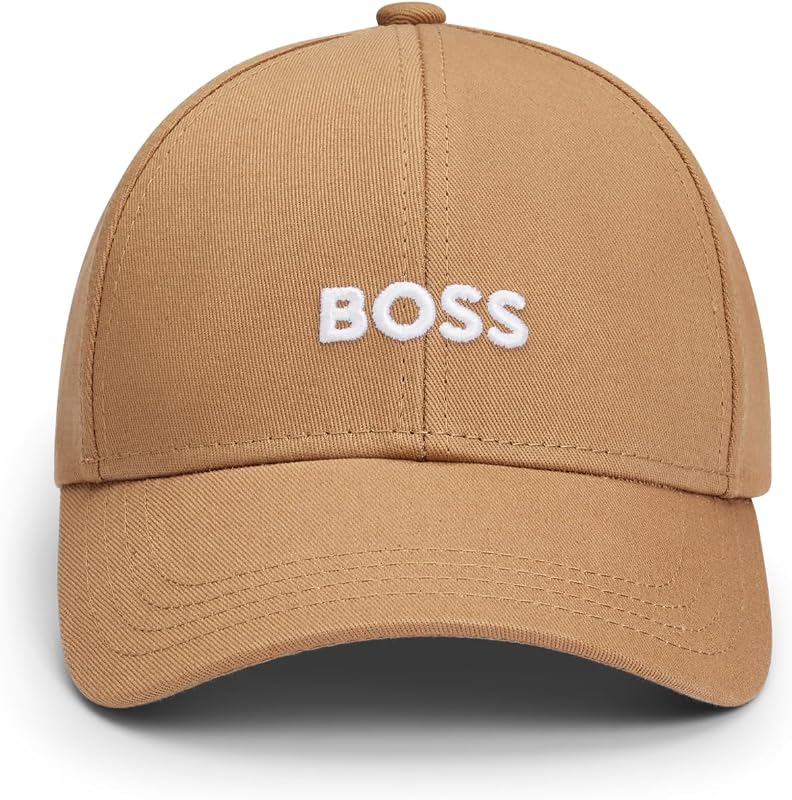 Gorra de sarga con logo central llamativo de BOSS para hombre