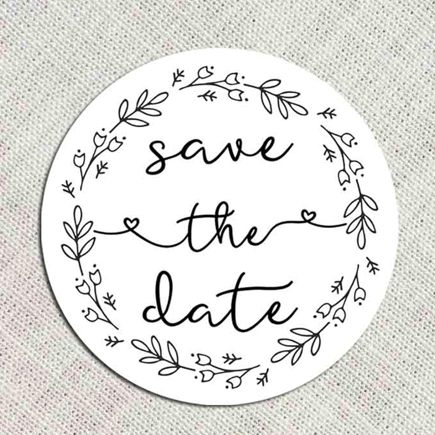 120 Pack Save The Date Wedding Stickers, 1.6 Inch Round Invitation Envelope Seals, Elegant Wedding Labels for Save the Date Cards, Invitations, Bridal Showers & Event Planning - Image 7