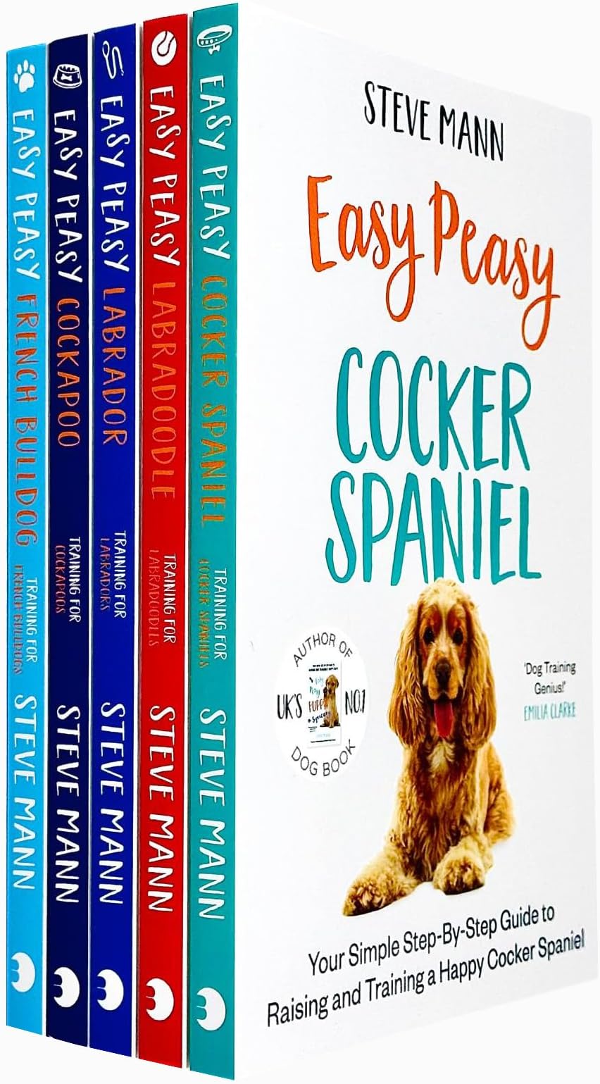 Steve Mann Easy Peasy Collection 5 Books Set (Cocker Spaniel, Labradoodle, Labrador, Cockapoo & French Bulldog)