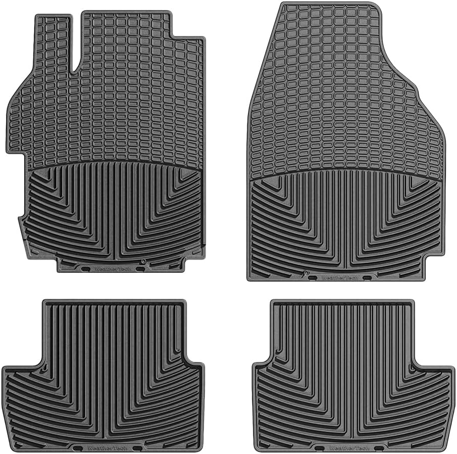 WeatherTech All-Weather Floor Mats for Nissan Sentra 1st & 2nd Row (WTNB189210), Black