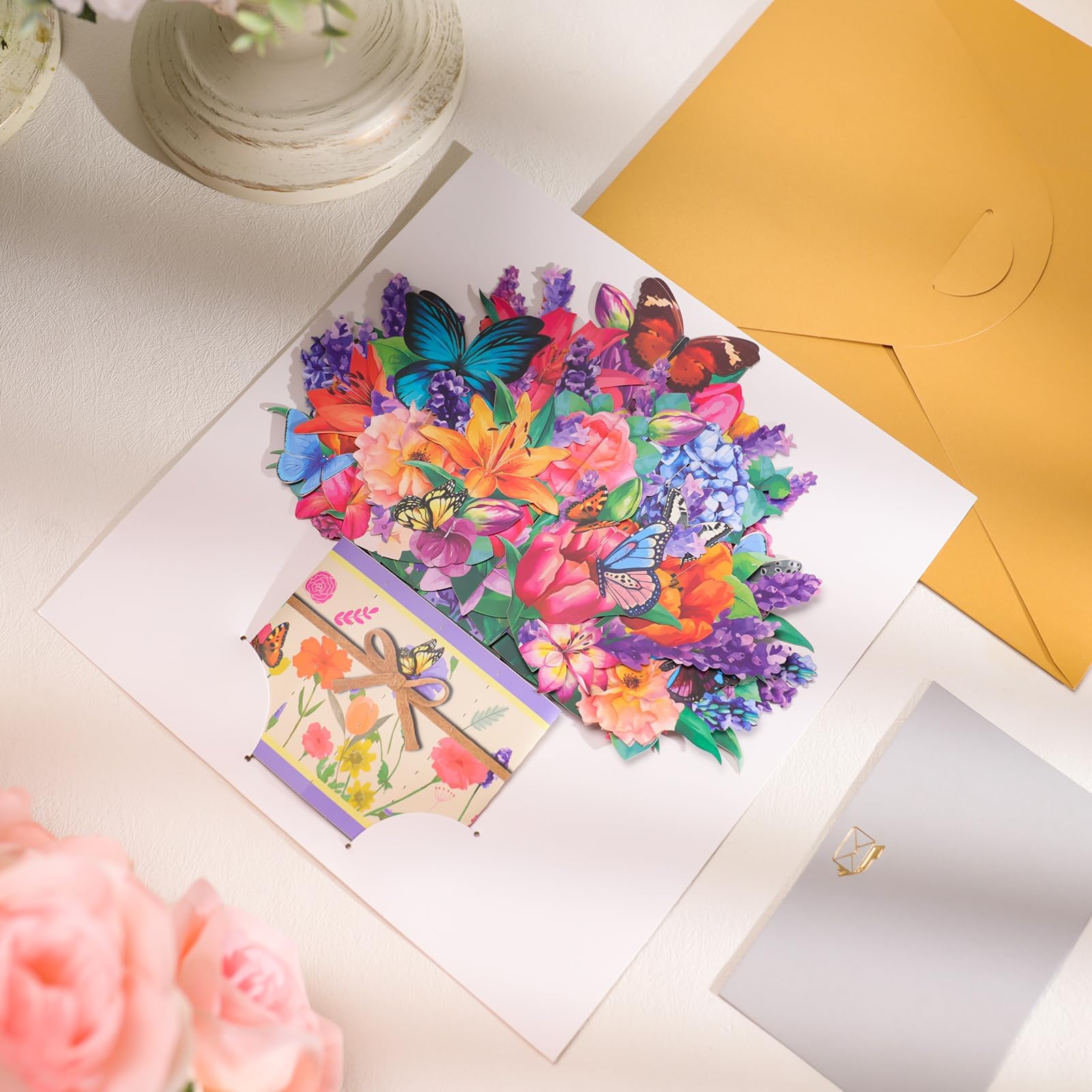 3d Pop Up Card Greeting Card For Mothers Day, Fathers Days, Anniversary Card, Birthday Card - View #7