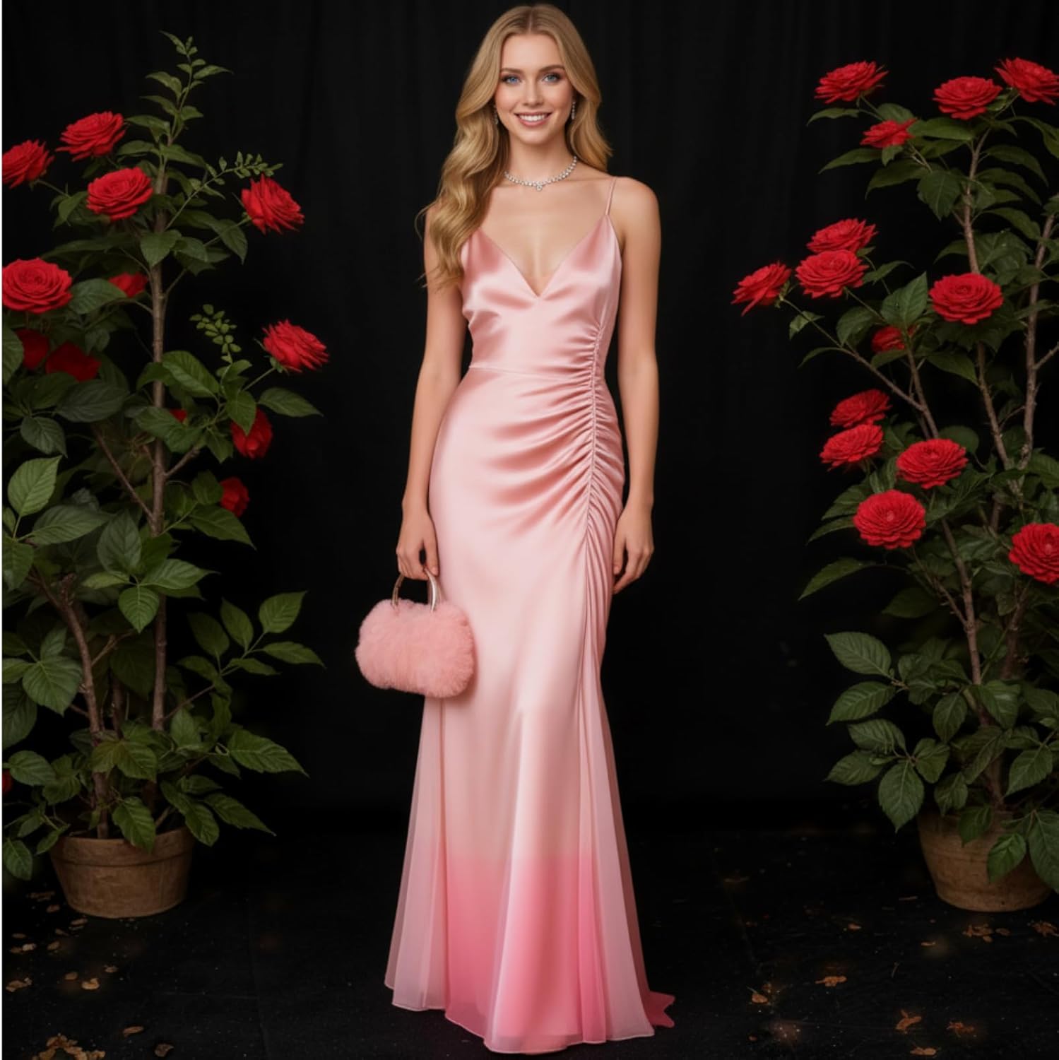 2026 Elegant Lace Floral Clutch for Women Formal Evening Bag Cute Purse Flower Wedding Handbag