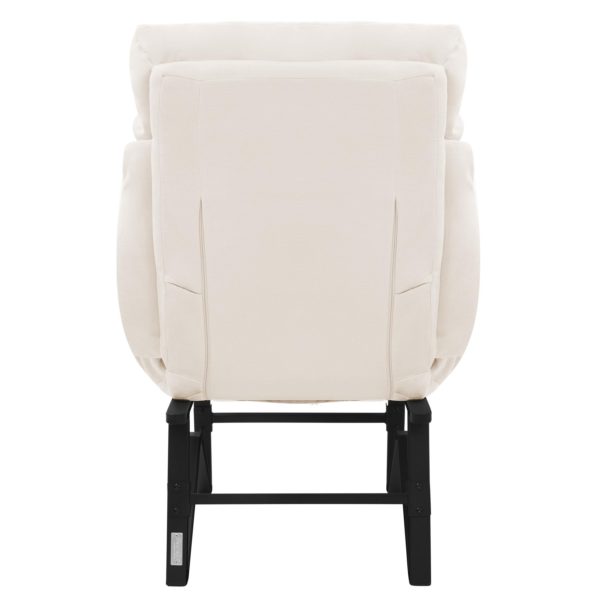 ML-Design Sillón de Relax Reclinable Beige Asiento de Salón con Funda de Lino Butaca de TV Moderno Ajustable con Resposabrazos, Reposapíes, Bolsillos Laterales Sofá Tapizado Individual de Lectura