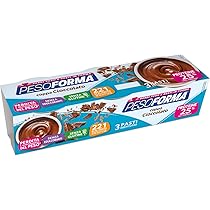 Pesoforma Coppa Budino al Cioccolato, x3 Pasti sostitutivi dimagranti SENZA GLUTINE SOLO 221 Kcal, Ricco in proteine
