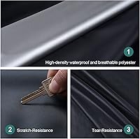 Vista 2 de Cobertor impermeable para automóvil, para todo tipo de clima, ajuste universal