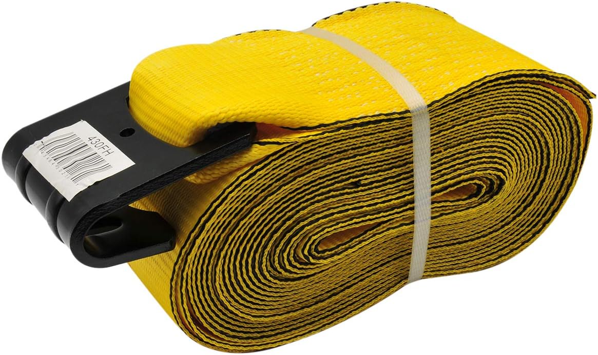 RoadPro 430FH 4 Inches by 30 Feet Strap with Flat Hook