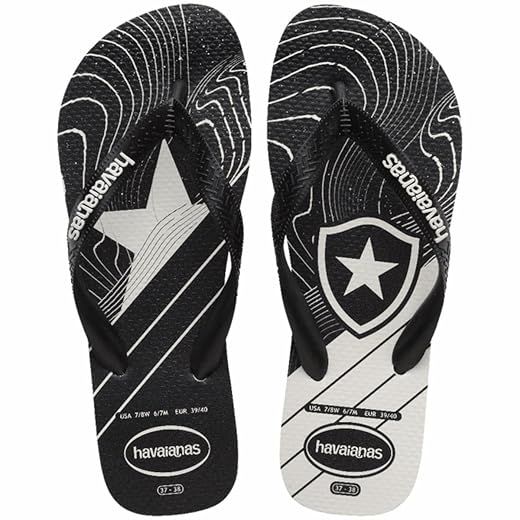 Chinelo Havaianas Infantil Top Times Botafogo Unissex