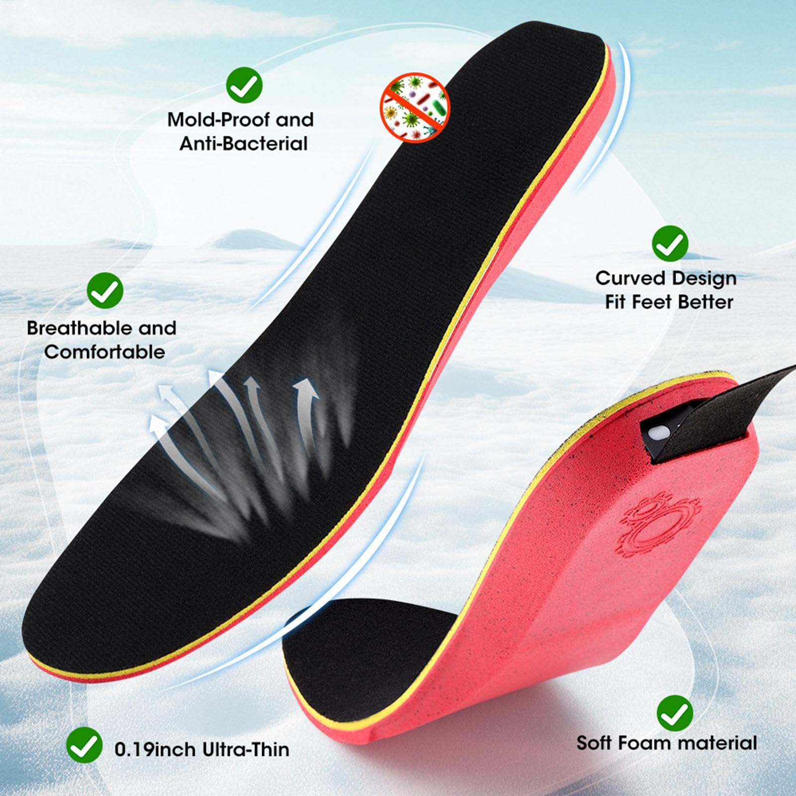 Plantillas Calefactables para Zapatos Insercios Termicos Recargables De